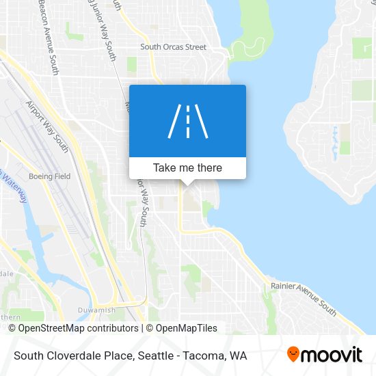 South Cloverdale Place map