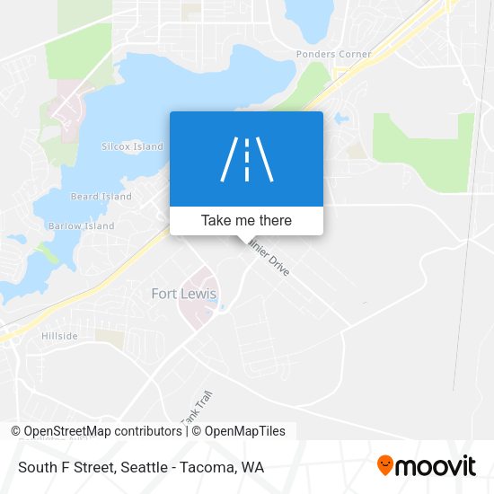 Mapa de South F Street