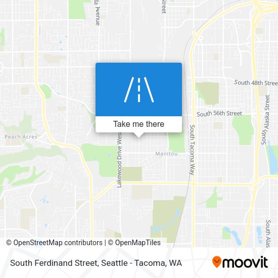 South Ferdinand Street map