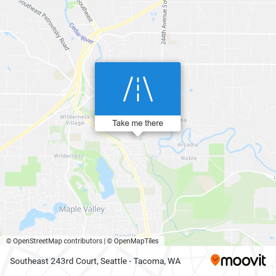 Southeast 243rd Court map