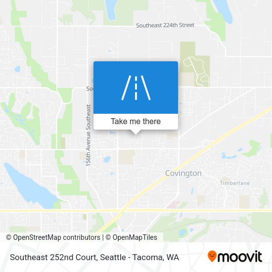 Southeast 252nd Court map