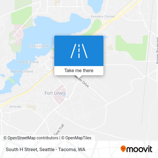 South H Street map