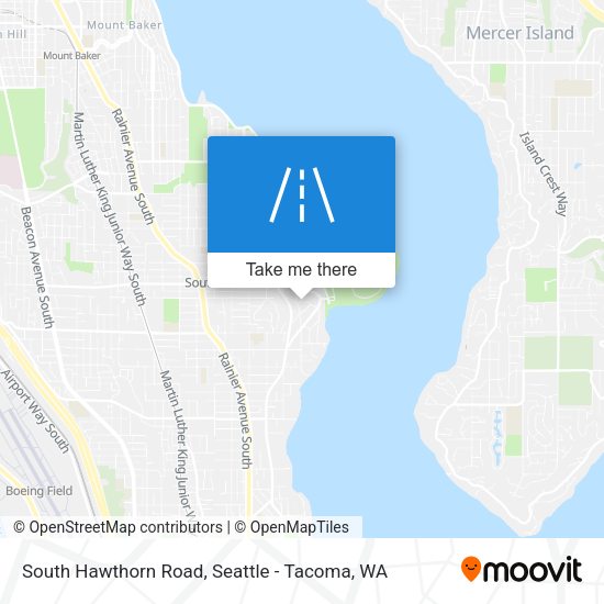 South Hawthorn Road map