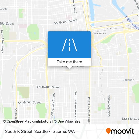 South K Street map