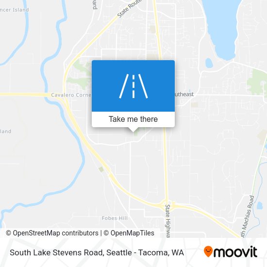 South Lake Stevens Road map