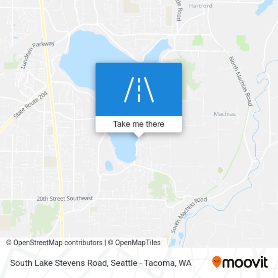 South Lake Stevens Road map