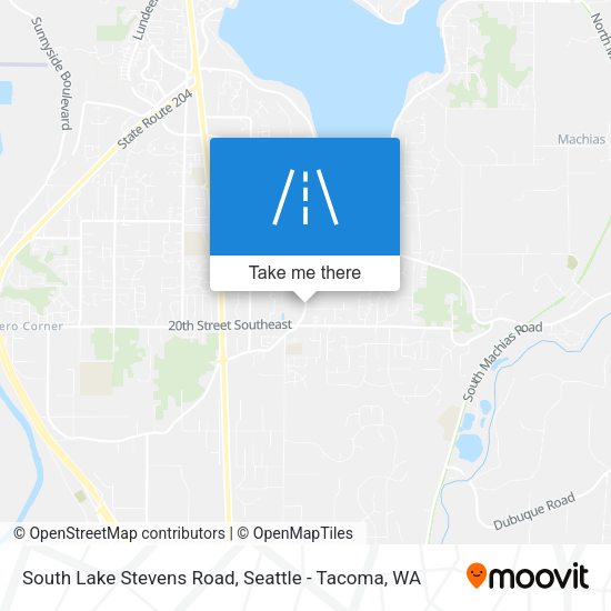 South Lake Stevens Road map