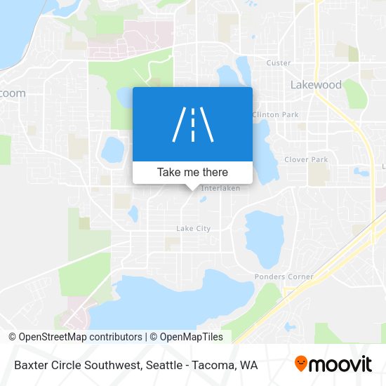Baxter Circle Southwest map