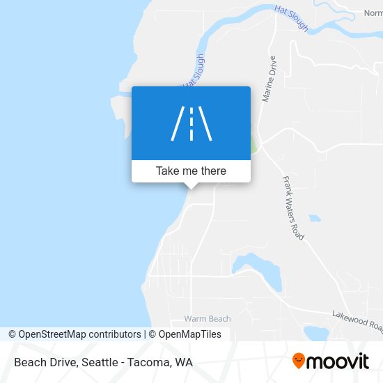 Beach Drive map