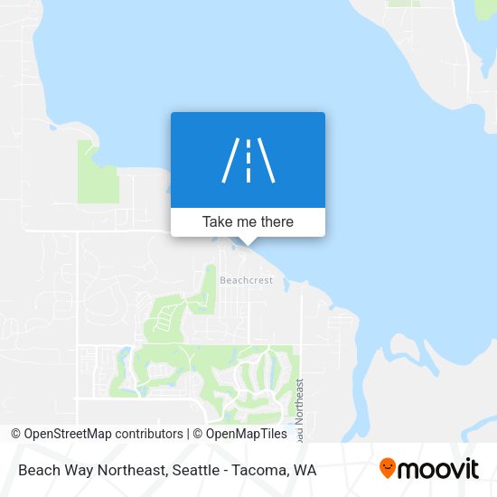 Mapa de Beach Way Northeast