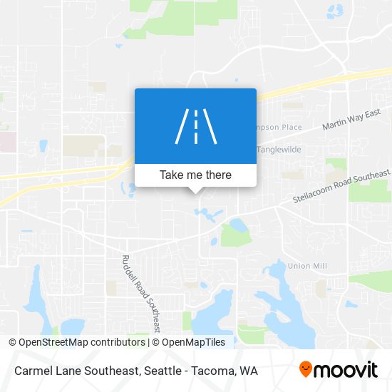 Mapa de Carmel Lane Southeast