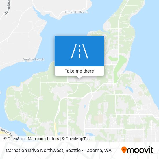 Carnation Drive Northwest map