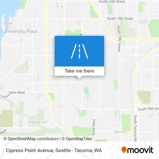 Cypress Point Avenue map