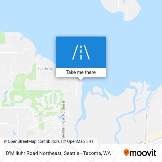 Mapa de D'Milluhr Road Northeast