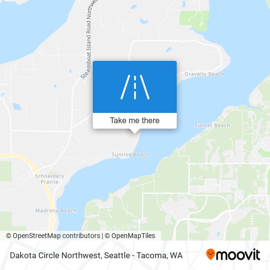 Dakota Circle Northwest map