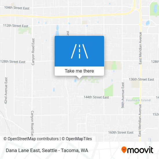 Dana Lane East map