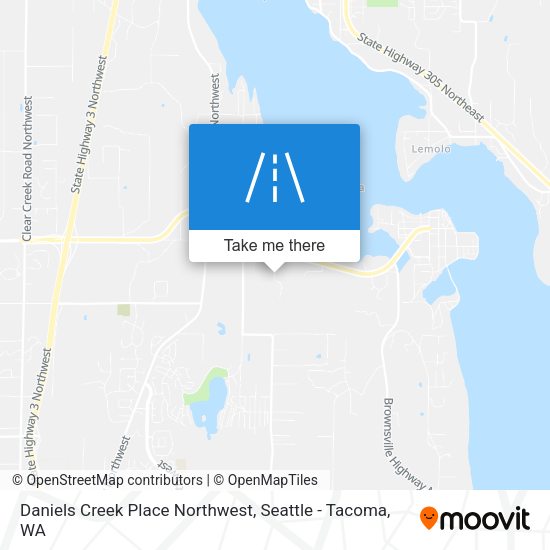 Daniels Creek Place Northwest map