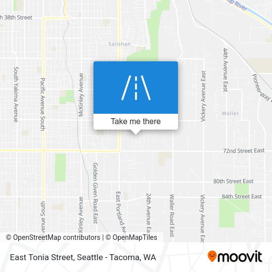 East Tonia Street map