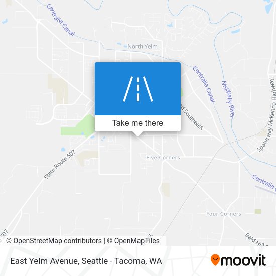 East Yelm Avenue map