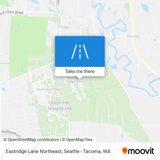 Eastridge Lane Northeast map