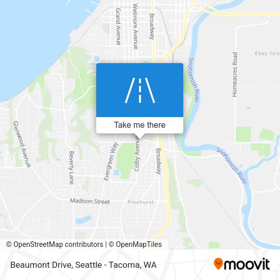 Beaumont Drive map