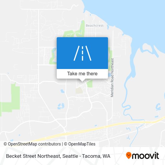Becket Street Northeast map