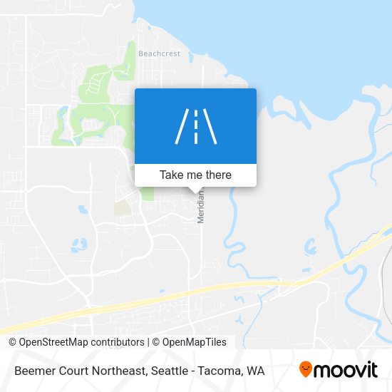 Mapa de Beemer Court Northeast