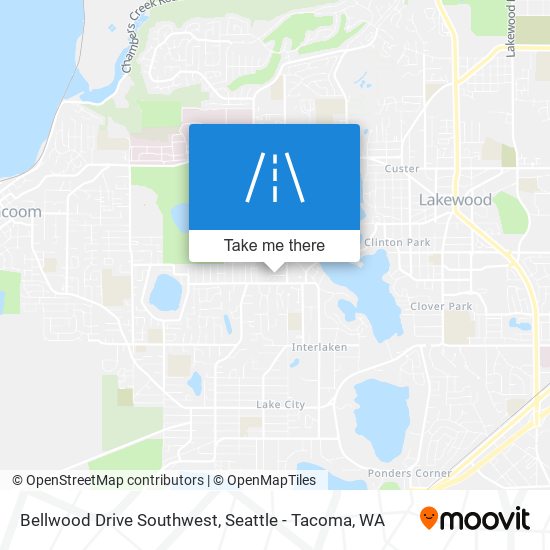 Mapa de Bellwood Drive Southwest