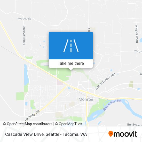 Cascade View Drive map