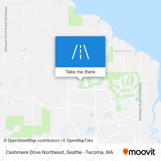 Cashmere Drive Northeast map