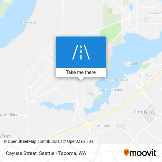 Cayuse Street map