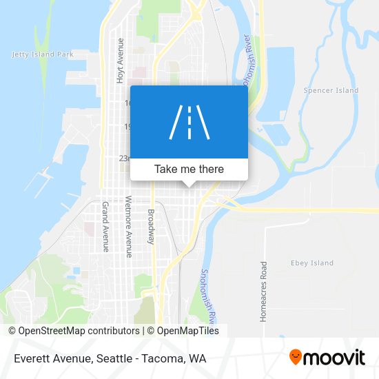 Mapa de Everett Avenue