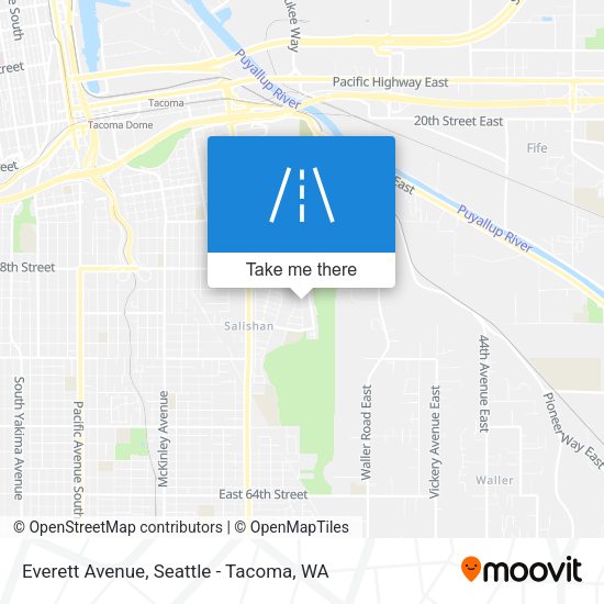 Everett Avenue map