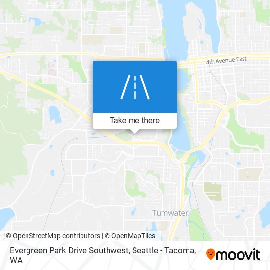 Mapa de Evergreen Park Drive Southwest