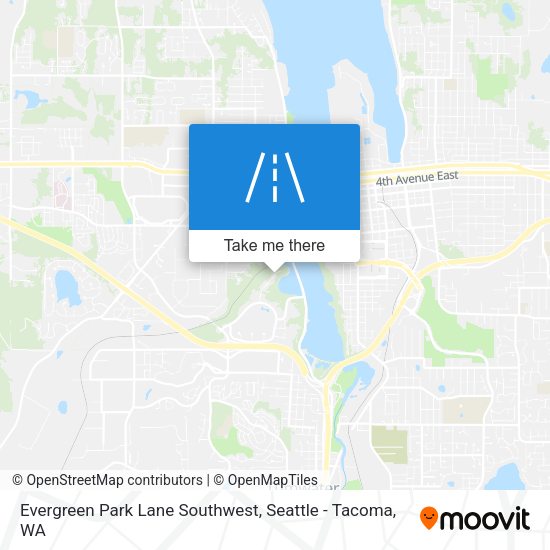 Mapa de Evergreen Park Lane Southwest