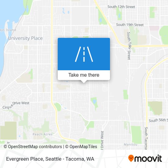 Evergreen Place map