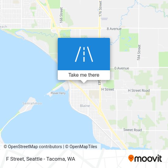 F Street map
