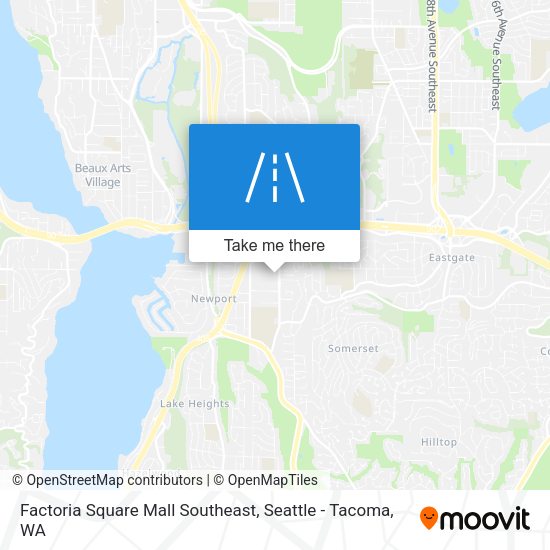 Factoria Square Mall Southeast map