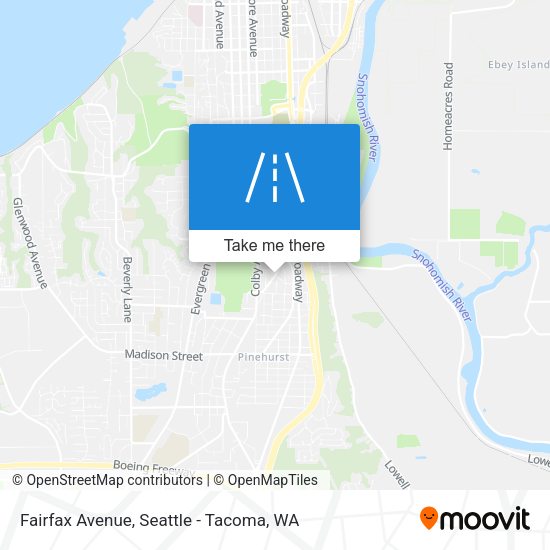 Fairfax Avenue map
