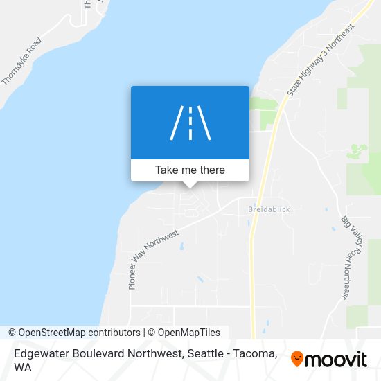 Mapa de Edgewater Boulevard Northwest