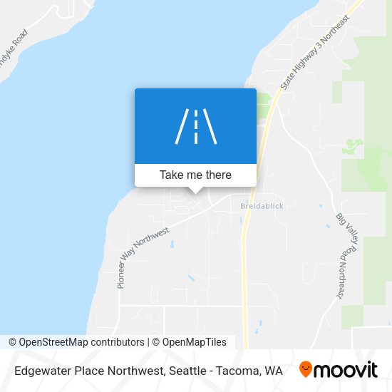 Mapa de Edgewater Place Northwest