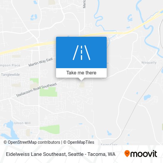 Eidelweiss Lane Southeast map