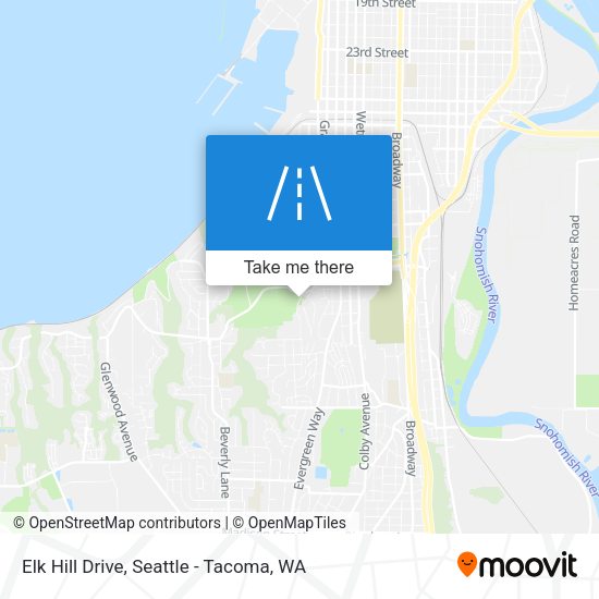 Elk Hill Drive map
