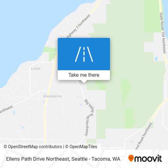 Ellens Path Drive Northeast map