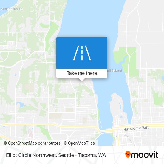 Elliot Circle Northwest map