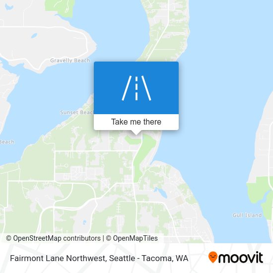 Fairmont Lane Northwest map