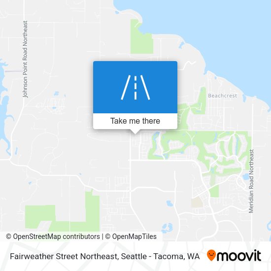 Mapa de Fairweather Street Northeast