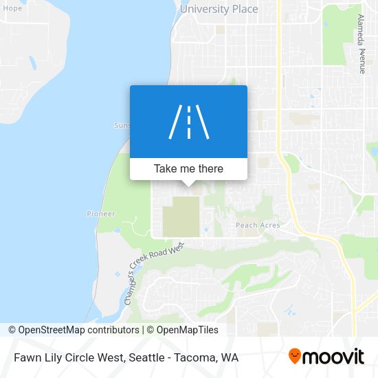 Fawn Lily Circle West map