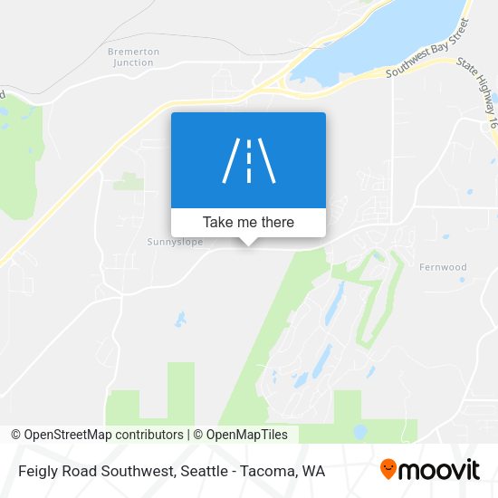 Mapa de Feigly Road Southwest