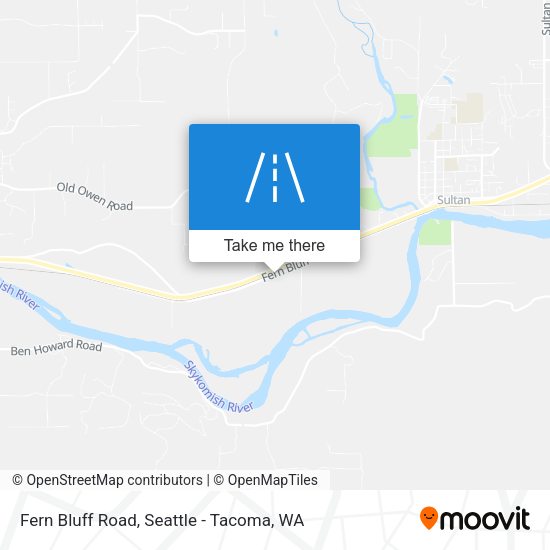 Fern Bluff Road map